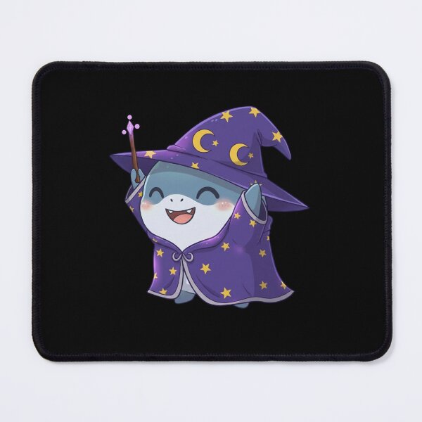 Item preview, Cute Witch Shark Halloween – Kawaii Shark Wizard designed and sold by Nature's Chibis.