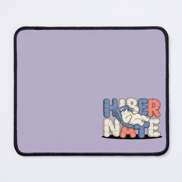 Item preview, Cozy Polar Bear Hibernate Sleeping Mask Puffy Winter Letters Nap Humor Pop Art designed and sold by Rare By Hero.