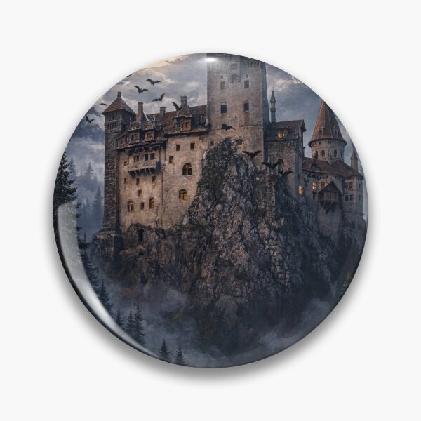 Item preview, Bran Castle Transylvania Romania Gothic Foggy Halloween designed and sold by JIGUWORLD.