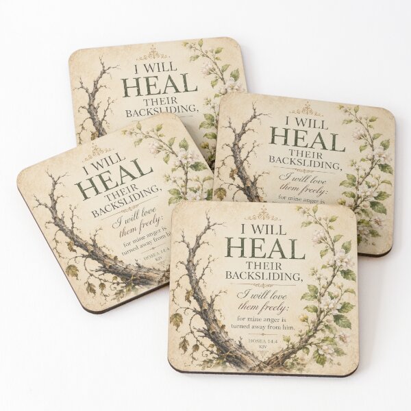Item preview, Hosea 14:4 Bible Verse Vintage Botanical Restoration designed and sold by FunFitLife Studio.