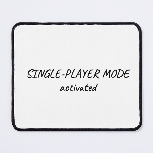Item preview, Single-Player Mode Activated Funny Introvert Tee designed and sold by low battery meme design.