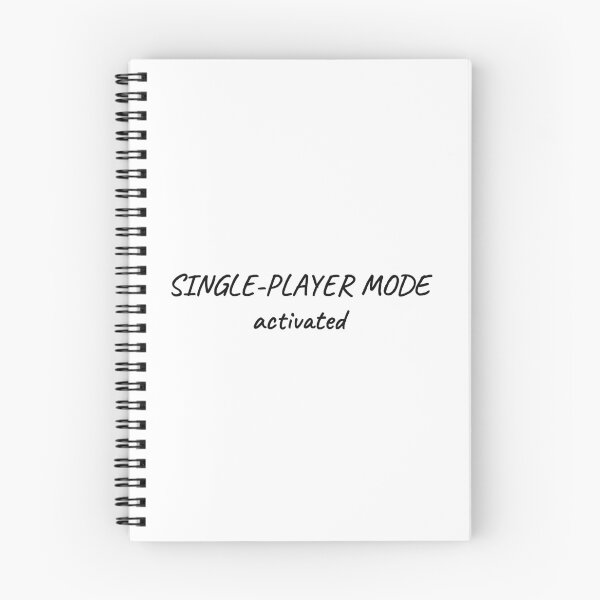 Item preview, Single-Player Mode Activated Funny Introvert Tee designed and sold by low battery meme design.