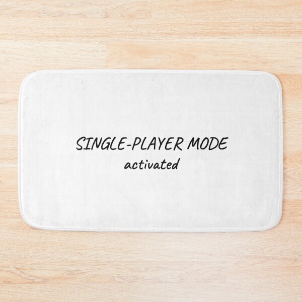 Item preview, Single-Player Mode Activated Funny Introvert Tee designed and sold by low battery meme design.