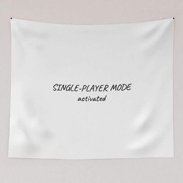 Item preview, Single-Player Mode Activated Funny Introvert Tee designed and sold by low battery meme design.