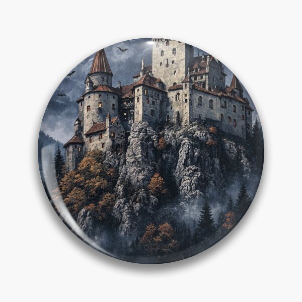 Item preview, Bran Castle Transylvania Romania Gothic Foggy Halloween designed and sold by JIGUWORLD.