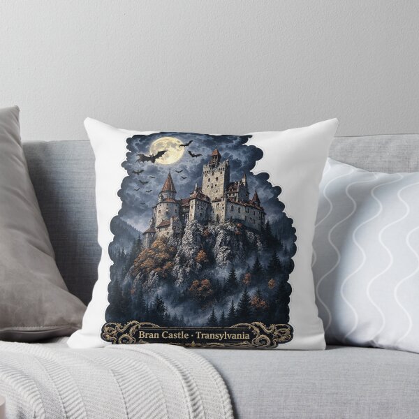 Item preview, Bran Castle Transylvania Romania Gothic Foggy Halloween designed and sold by JIGUWORLD.