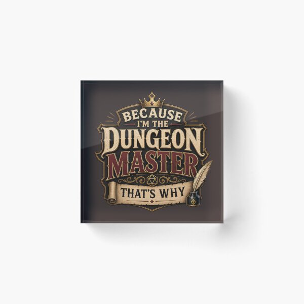 Item preview, Because I'm the Dungeon Master Funny DM Tee designed and sold by RealArtMedia.