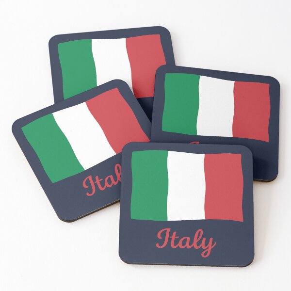 Item preview, Italian Flag Tricolore with Elegant Italy Text designed and sold by MavtM.