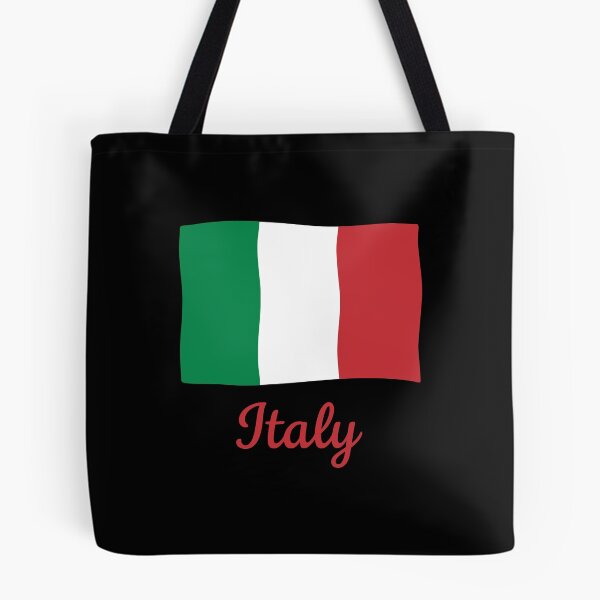 Item preview, Italian Flag Tricolore with Elegant Italy Text designed and sold by MavtM.