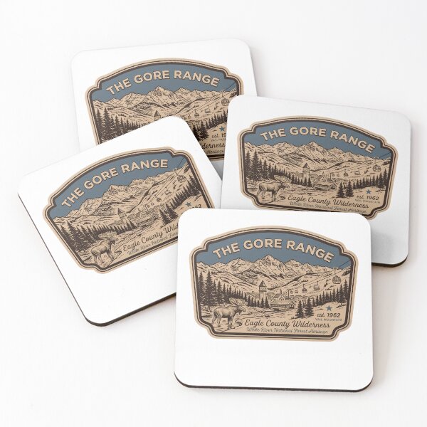 Artikelvorschau, Das Gore Range Colorado Vintage Eagle County Vail Moose Ski Gondola Badge entworfen und verkauft von LittleArij.