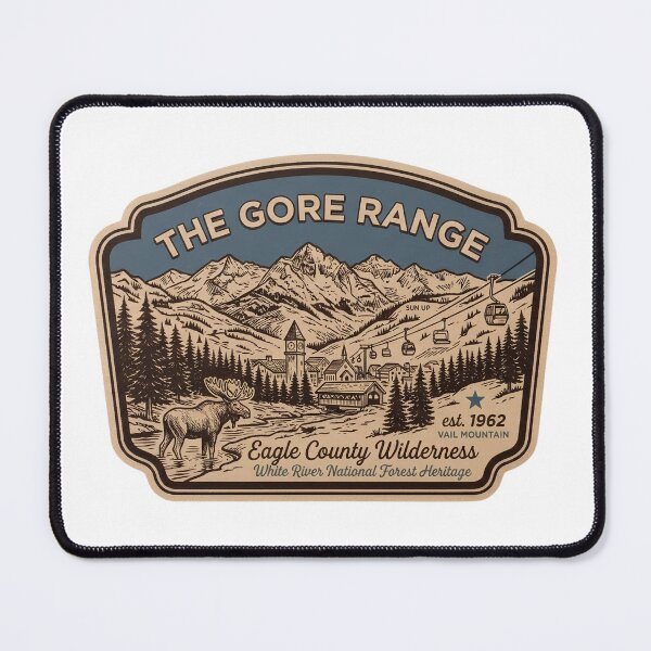 Item preview, The Gore Range Colorado Vintage Eagle County Vail Moose Ski Gondola Badge designed and sold by LittleArij.
