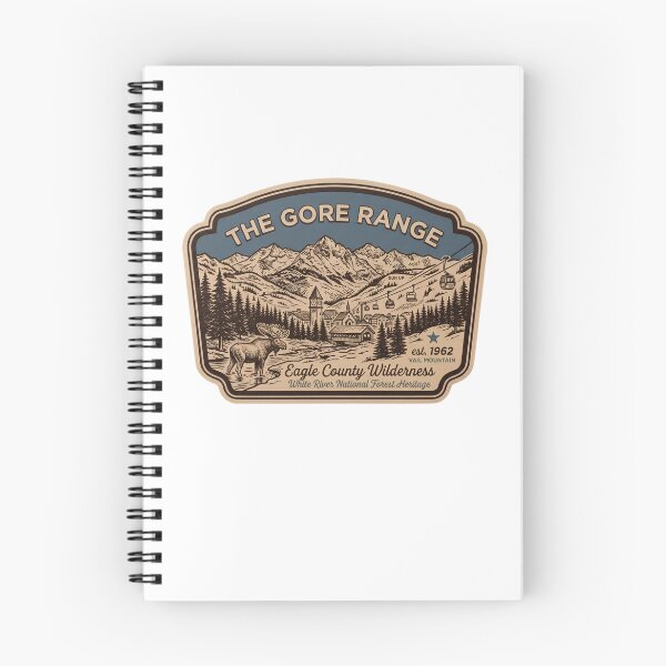 Item preview, The Gore Range Colorado Vintage Eagle County Vail Moose Ski Gondola Badge designed and sold by LittleArij.