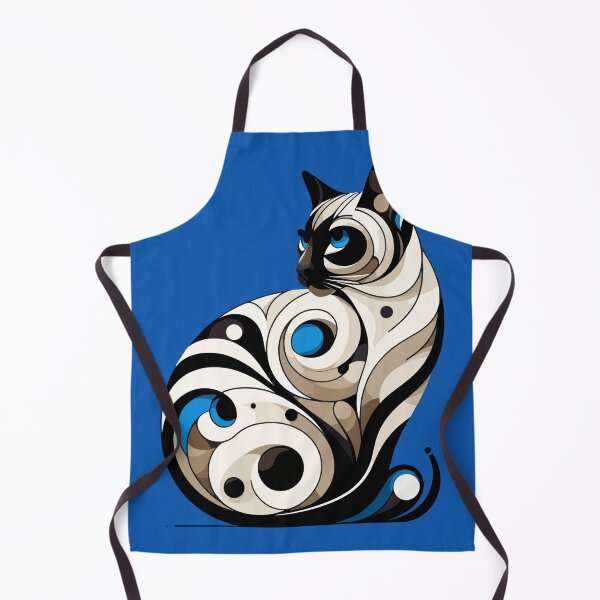 Item preview, Abstract Siamese Cats Art – Cute Modern Feline Design designed and sold by Lyssarien.