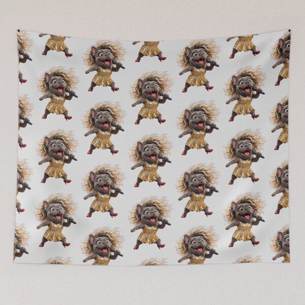 Item preview, French Bulldog ‘Tina Turner’ designed and sold by SmARTNiki.