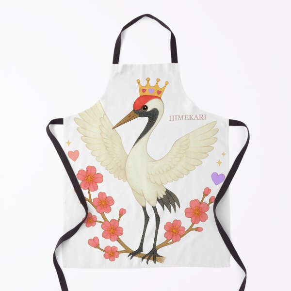 Item preview, Red-Crowned Crane with Plum Blossoms – Transparent designed and sold by HIMEKARI.