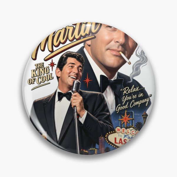 Aperçu de l'œuvre Dean Martin The King of Cool Retro Las Vegas Vintage Design créée et vendue par ActionForge.
