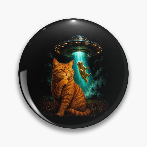 Item preview, Alien Abduction Cat – Funny UFO Dog Rescue Sci-Fi Art designed and sold by WILLIAMS-BR.