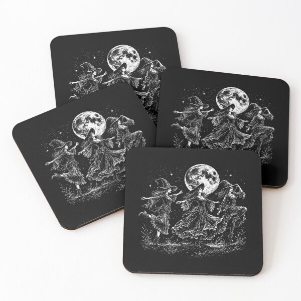 Item preview, Vintage Witch Dance Under the Full Moon designed and sold by PavlinkaMoon.