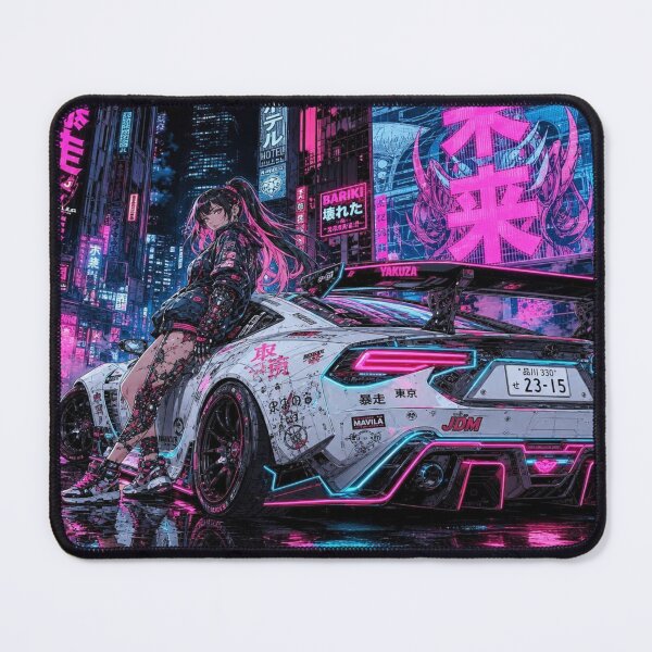 Item preview, Manga-Punk JDM Racing - Cyberpunk Neon Alley designed and sold by JMAVILA ART.