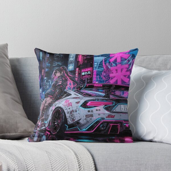 Item preview, Manga-Punk JDM Racing - Cyberpunk Neon Alley designed and sold by JMAVILA ART.