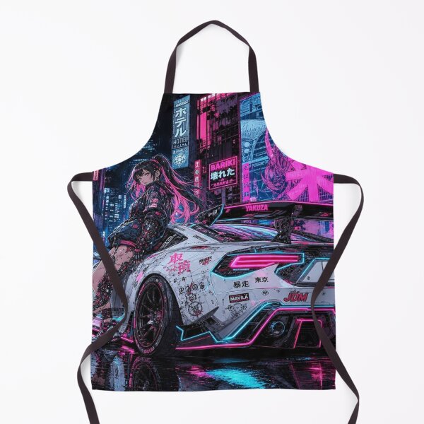 Item preview, Manga-Punk JDM Racing - Cyberpunk Neon Alley designed and sold by JMAVILA ART.