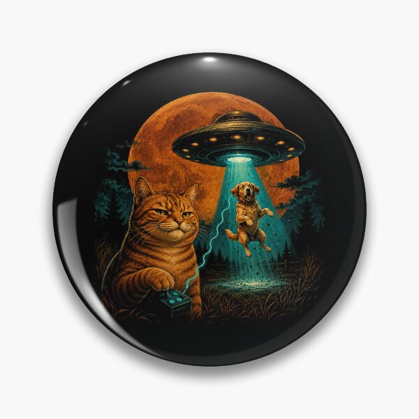 Item preview, Alien Abduction Cat – Funny UFO Dog Rescue Controller designed and sold by WILLIAMS-BR.