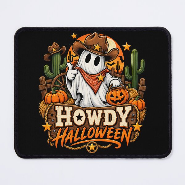 Item preview, Howdy Halloween Cowboy Ghost Western Halloween designed and sold by afr-saad.