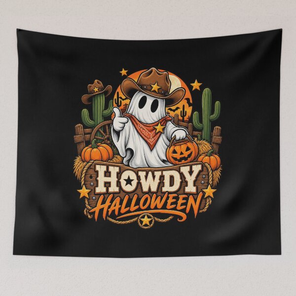 Item preview, Howdy Halloween Cowboy Ghost Western Halloween  designed and sold by afr-saad.