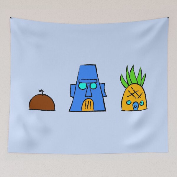 Aperçu de l'œuvre Maison Bob l'éponge, Maison Squidward, Maison Patrick, Maison Doodle créée et vendue par DibujandoPorfa.