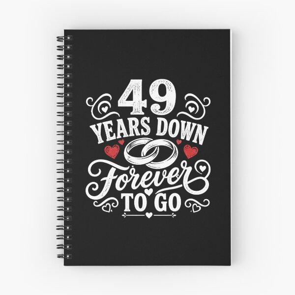 Item preview, 49 Years Down Forever To Go 49th Wedding Anniversary Gift for Couples Men Women designed and sold by Mozaic Clothes.