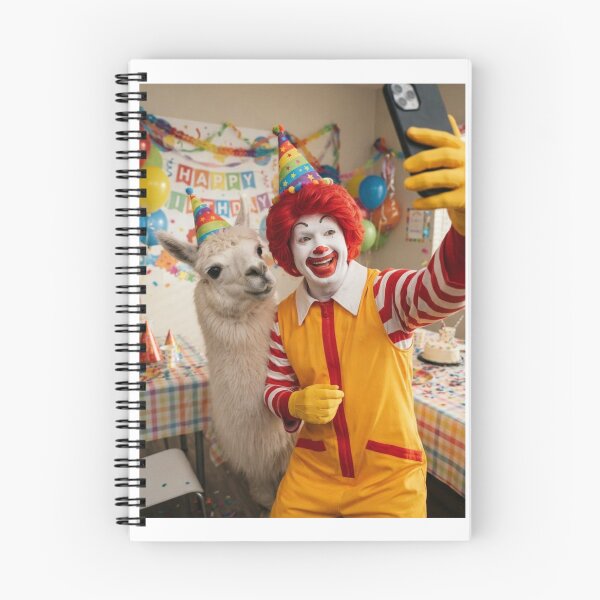 Item preview, Ronald mcdonald selfie llama llamas birthday cake memes happy Funny prank meme gift weird  designed and sold by CheeseBlueprint.