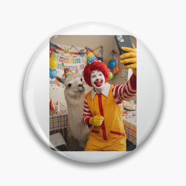 Item preview, Ronald mcdonald selfie llama llamas birthday cake memes happy Funny prank meme gift weird  designed and sold by CheeseBlueprint.