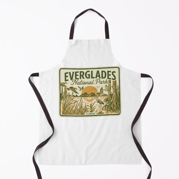 Item preview, Everglades National Park Florida Vintage Wetland Mangrove Birds Badge designed and sold by LittleArij.