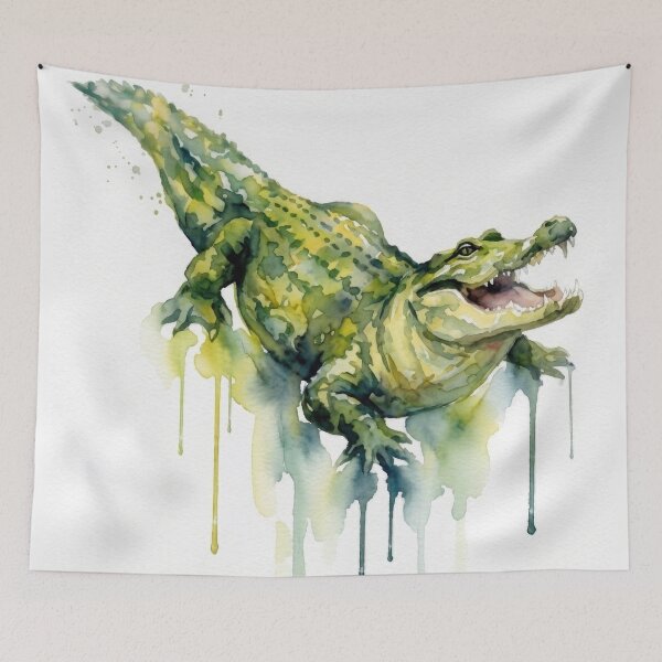 Item preview, Bold Gator Portrait designed and sold by caracatita75.