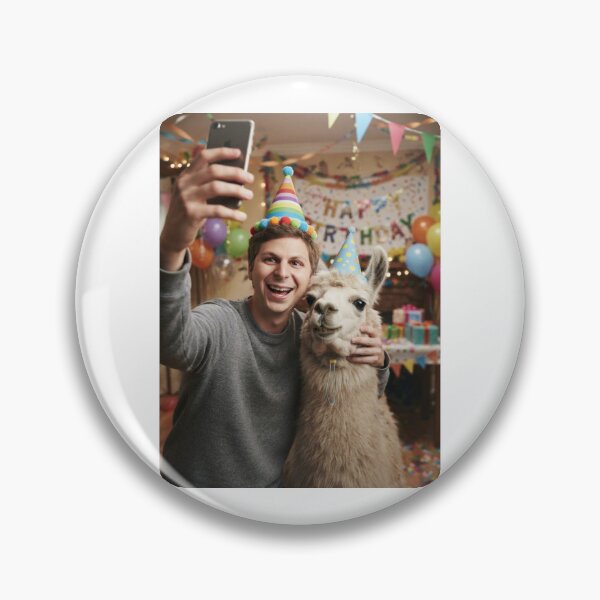 Item preview, Michael cera selfie llama llamas birthday cake memes happy Funny prank meme gift weird  designed and sold by CheeseBlueprint.