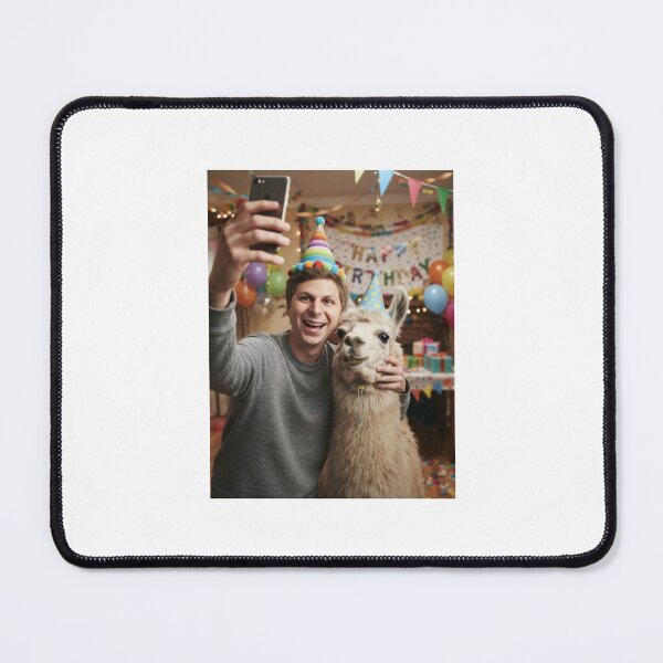 Item preview, Michael cera selfie llama llamas birthday cake memes happy Funny prank meme gift weird  designed and sold by CheeseBlueprint.
