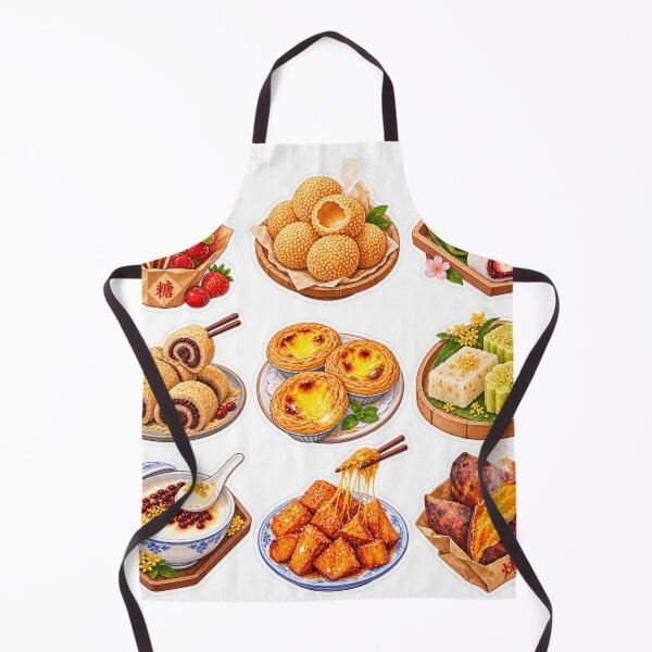 Item preview, Traditional Chinese Snacks and Desserts Illustration designed and sold by PastelPetalsCo.