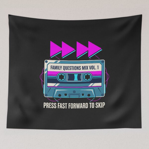 Item preview, Retro Cassette Tape Humor - Family Gathering Introvert Gift designed and sold by SplashTastic.