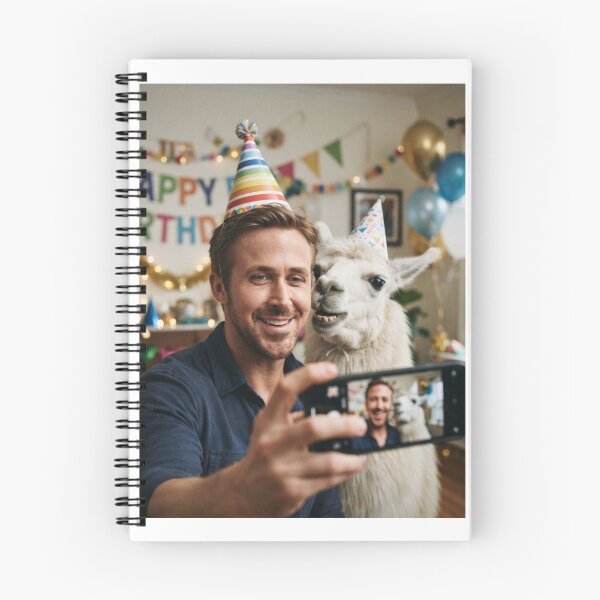 Item preview, Ryan gosling selfie llama llamas birthday cake memes happy Funny prank meme gift weird  designed and sold by CheeseBlueprint.