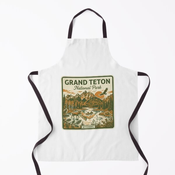 Item preview, Grand Teton National Park Wyoming Vintage Mountain Moose Canoe Badge designed and sold by LittleArij.