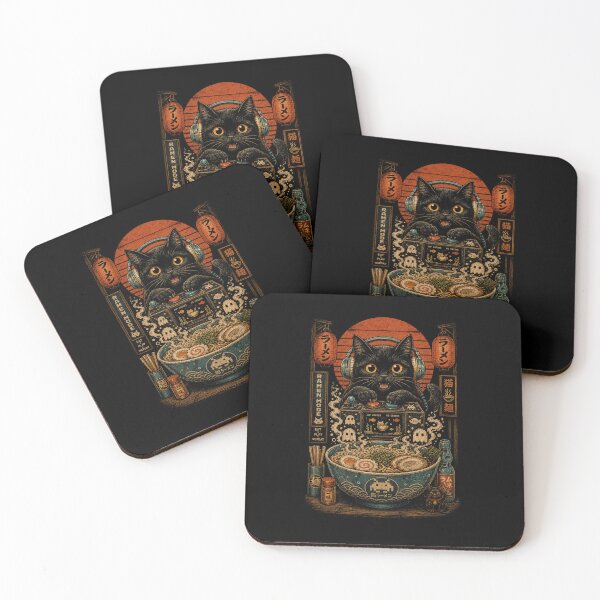 Item preview, Retro Ramen Gamer Cat – Arcade Noodle Night designed and sold by WILLIAMS-BR.
