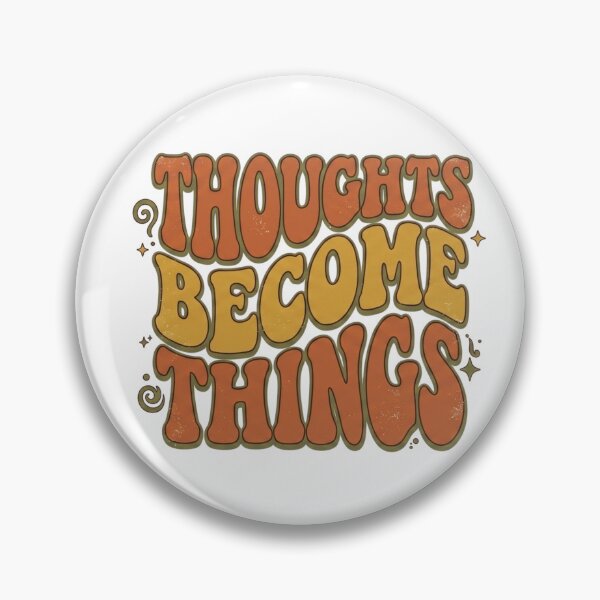 Item preview, Thoughts Become Things Vintage Inspirational Quote Design designed and sold by Pawfect Vibes Hub.