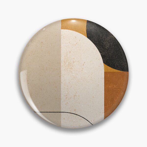 Item preview, Mid-Century Modern Abstract - Two Tone Earthy - Geometric Retro Art designed and sold by GrinGalore.