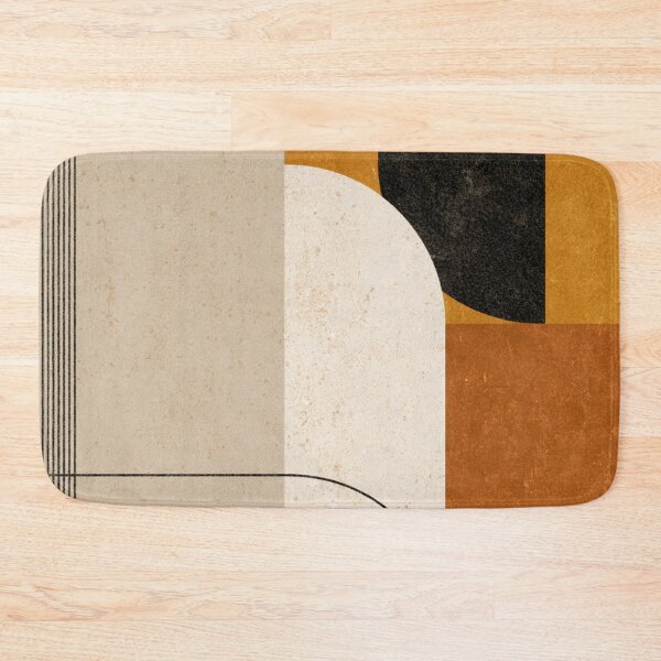 Item preview, Mid-Century Modern Abstract - Two Tone Earthy - Geometric Retro Art designed and sold by GrinGalore.