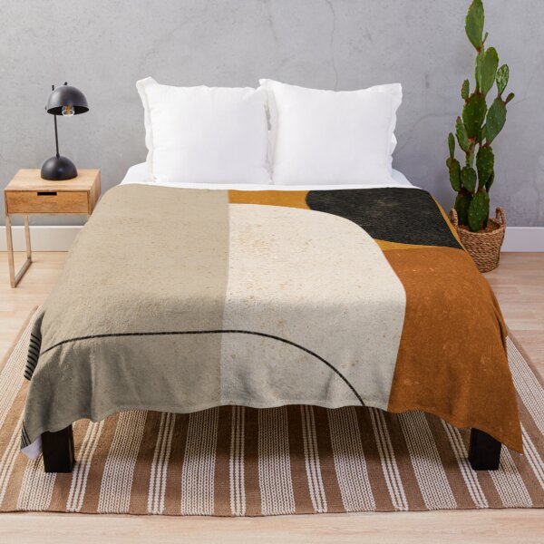 Item preview, Mid-Century Modern Abstract - Two Tone Earthy - Geometric Retro Art designed and sold by GrinGalore.