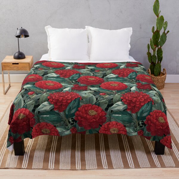 Item preview, Colorful Zinnia Print  - Flower Bouquet Pattern - Moms Day Gifts designed and sold by RoyalStarsPatts.
