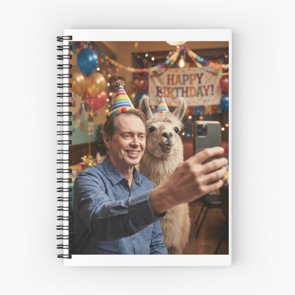 Item preview, Steve buscemi selfie llama llamas birthday cake memes happy Funny prank meme gift weird  designed and sold by CheeseBlueprint.