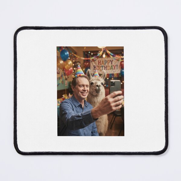 Item preview, Steve buscemi selfie llama llamas birthday cake memes happy Funny prank meme gift weird  designed and sold by CheeseBlueprint.