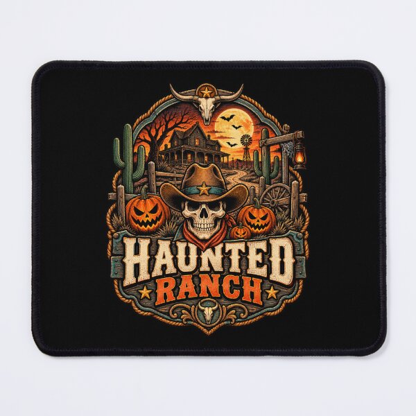 Item preview, Haunted Ranch Cowboy Skull designed and sold by afr-saad.