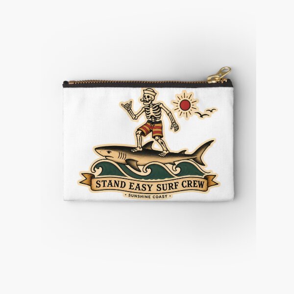 Item preview, Stand Easy Surf Crew Tshirt - Sailor Jerry Flash Shark Rider designed and sold by Bombergirls.